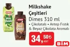 DİMES MİLKSHAKE ÇEŞİTLERİ 310 ML indirimli fiyat DİMES MİLKSHAKE ÇEŞİTLERİ 310 ML fiyat ve kampanya bilgisi